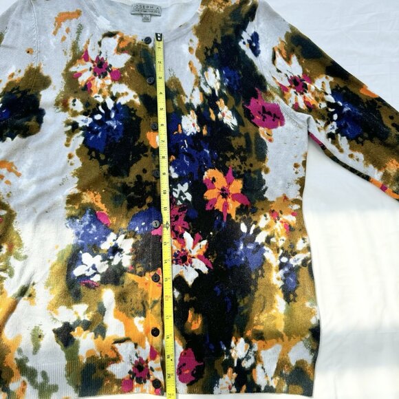 Joseph A Women’s Flower Cardigan Large - Picture 4 of 13